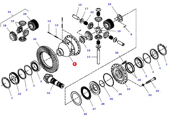 Massey Fergusson Fendt ML260 - obudowa mechanizmu róźnicowego 934152010202 - Дифференциал для Сельскохозяйственной техники: фото 1 Massey Fergusson Fendt ML260 - obudowa mechanizmu róźnicowego 934152010202 - Дифференциал для Сельскохозяйственной техники: фото 1