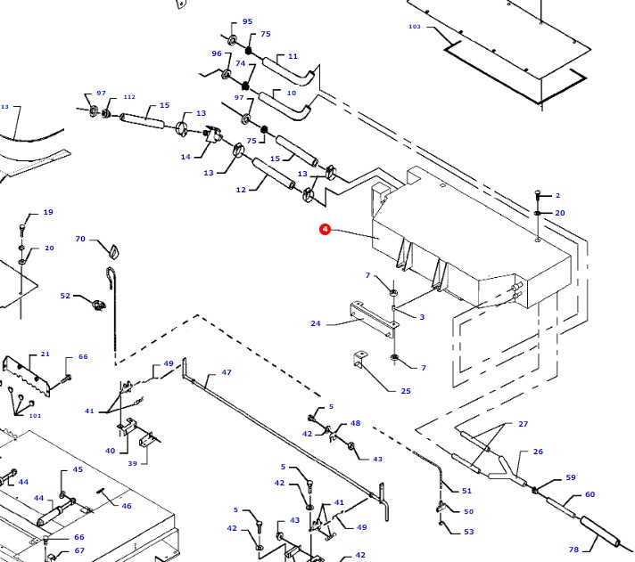 Massey Fergusson MF 30 32 - nagrzewnica powietrza D45080055 - Отопление/ Вентиляция для Сельскохозяйственной техники: фото 1