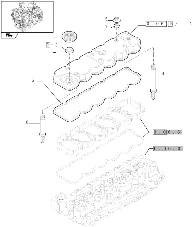 New Holland T6010 Osłona zaworu 2853857 - Клапан для Тракторов: фото 1 New Holland T6010 Osłona zaworu 2853857 - Клапан для Тракторов: фото 1