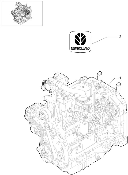 New Holland T6010 Reman-long block long block - nef - tier 3 - 4 cyl - injectors supplied 5801851159R - Двигатель для Тракторов: фото 1 New Holland T6010 Reman-long block long block - nef - tier 3 - 4 cyl - injectors supplied 5801851159R - Двигатель для Тракторов: фото 1