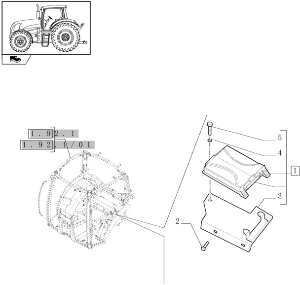 New Holland T6010 T6070 Ecu 84214115 - Блок управления для Сельскохозяйственной техники: фото 1 New Holland T6010 T6070 Ecu 84214115 - Блок управления для Сельскохозяйственной техники: фото 1