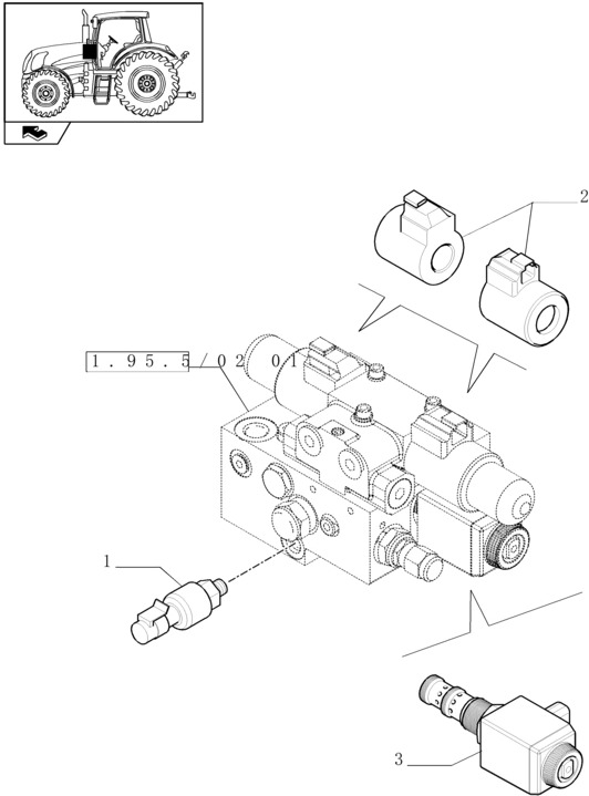 New Holland T6010 T6070 Elektromagnes 84164839 - Электрическая система для Тракторов: фото 1