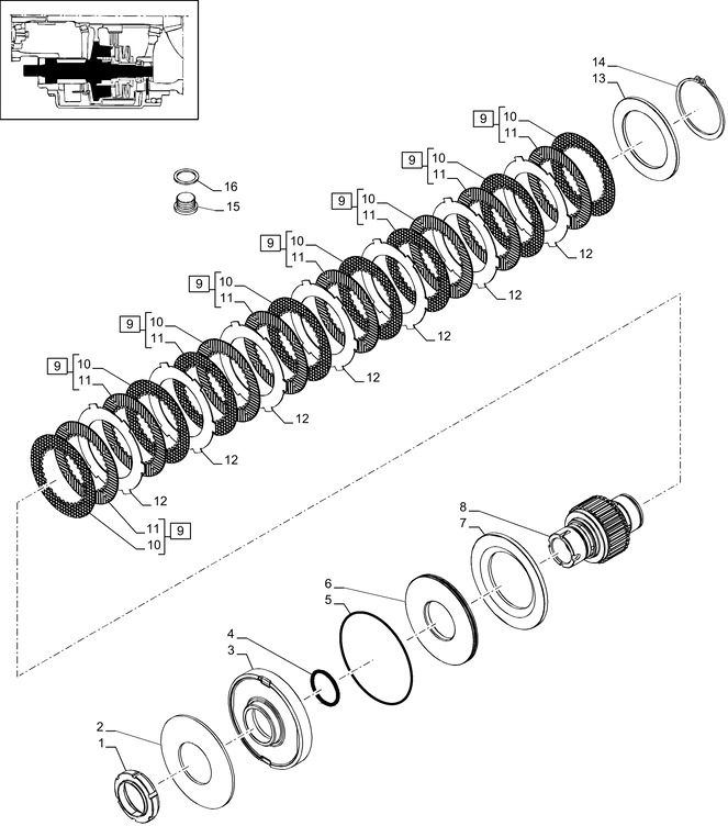 New Holland T6010 T6070 Spręźyna talerzowa 75mm id x 161.4mm od x 4.4mm thk 47127780 - Трансмиссия для Тракторов: фото 1