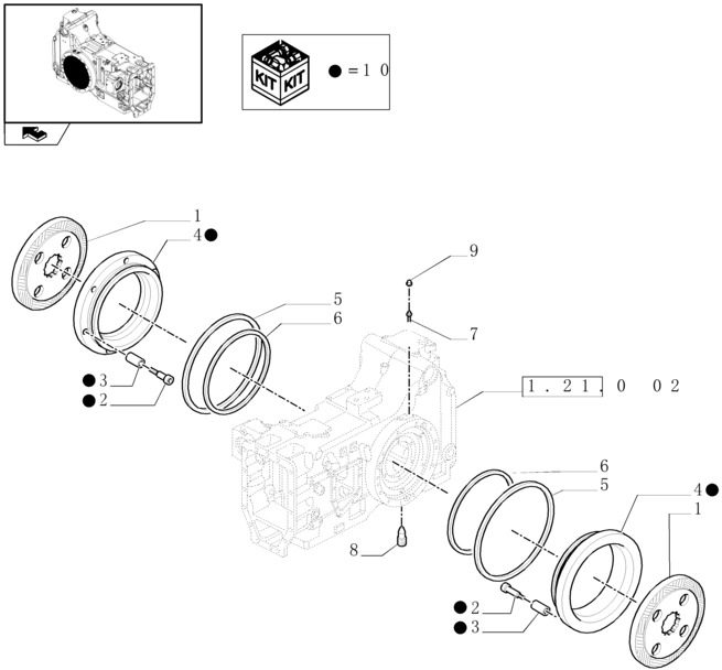 New Holland T6010 T6070 Tarcza hamulcowa 60mm id x 327.00mm od x 9.6mm thk 14t 84329059 - Тормозной диск для Сельскохозяйственной техники: фото 1