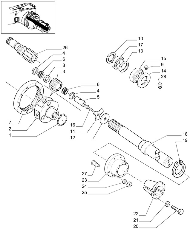 New Holland T6010 T6090 T6070 Piasta 47699301 - Ступица для Тракторов: фото 1