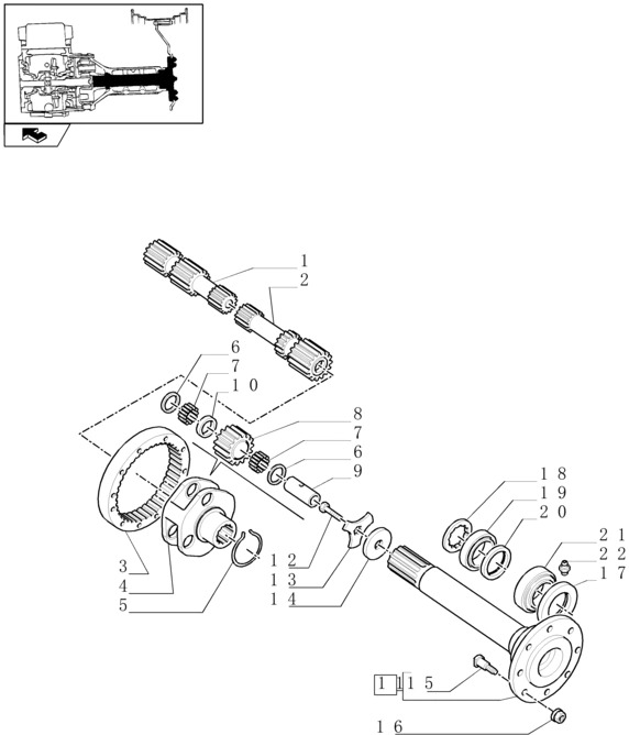 New Holland T6010 T6090 T6070 Półoś 312.00mm 5170963 - Приводный вал для Сельскохозяйственной техники: фото 1 New Holland T6010 T6090 T6070 Półoś 312.00mm 5170963 - Приводный вал для Сельскохозяйственной техники: фото 1