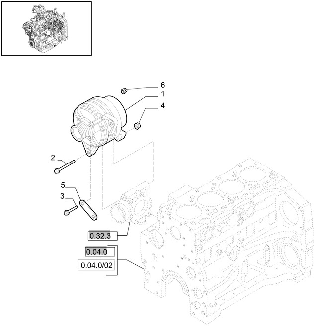 New Holland T6010 T6090 T6070 Regenerowany alterna 12v, 120a, w/ pulley 84141452R - Генератор для Тракторов: фото 1