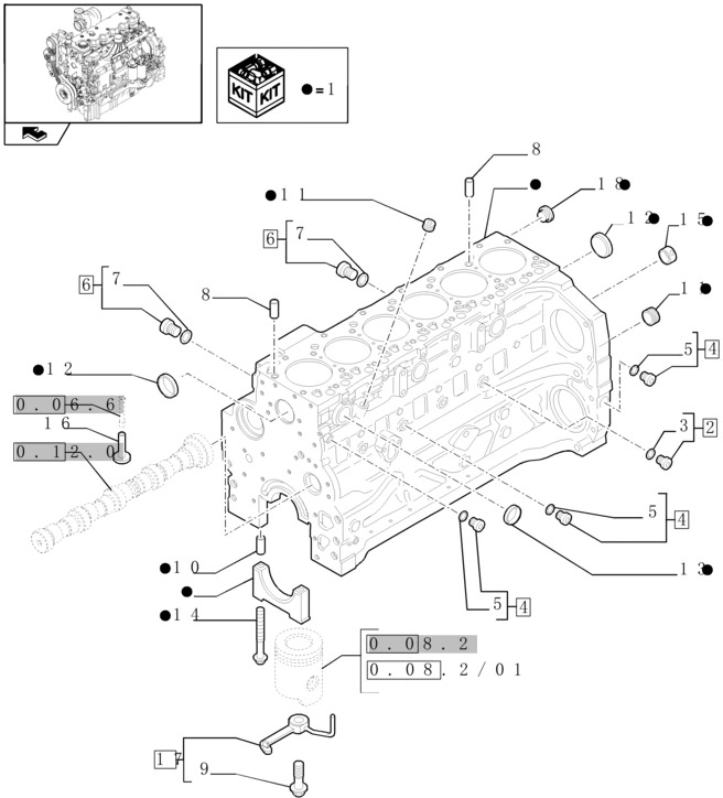 New Holland T6010 T6090 T6070 T7230 Blok cylindra 6 cylinders 2831313 - Блок цилиндров для Тракторов: фото 1 New Holland T6010 T6090 T6070 T7230 Blok cylindra 6 cylinders 2831313 - Блок цилиндров для Тракторов: фото 1