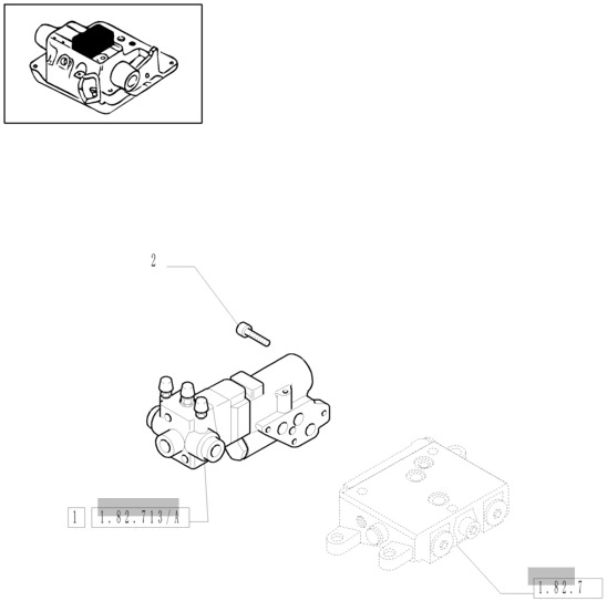 New Holland T6010 T6090 T6070 Zawór hamulca 5192069 - Тормозной клапан для Сельскохозяйственной техники: фото 1