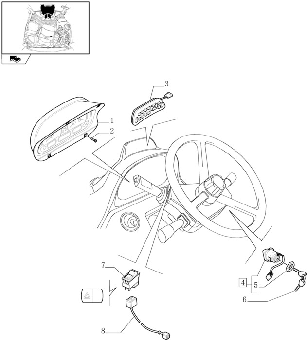 New Holland T6010 Tablica przyrządów 87517260 - Приборная панель для Тракторов: фото 1 New Holland T6010 Tablica przyrządów 87517260 - Приборная панель для Тракторов: фото 1