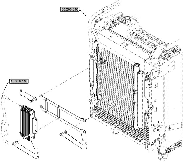 New Holland T6070 Chłodnica paliwa 47739865 - Топливная система для Тракторов: фото 1