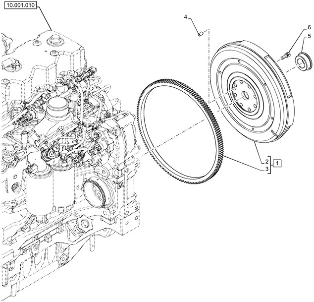 New Holland T6070 Kolo zamach, silnik 84156489 - Маховик для Тракторов: фото 1