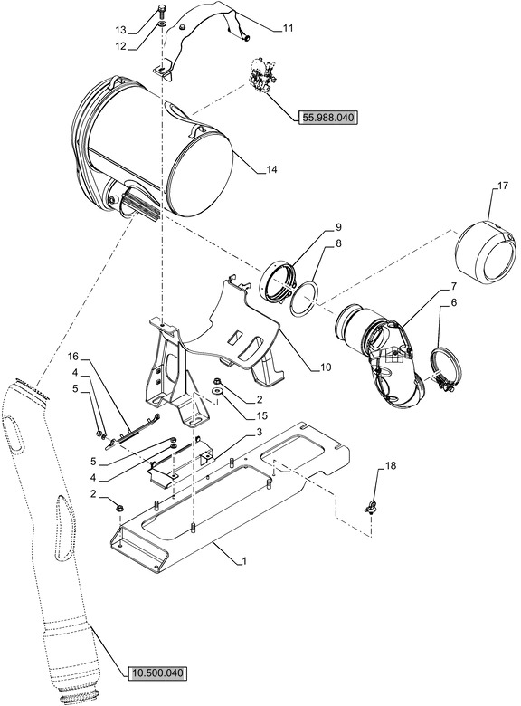 New Holland T6070 Rura ukladu wydech 47459536 - Выхлопная труба для Тракторов: фото 1 New Holland T6070 Rura ukladu wydech 47459536 - Выхлопная труба для Тракторов: фото 1