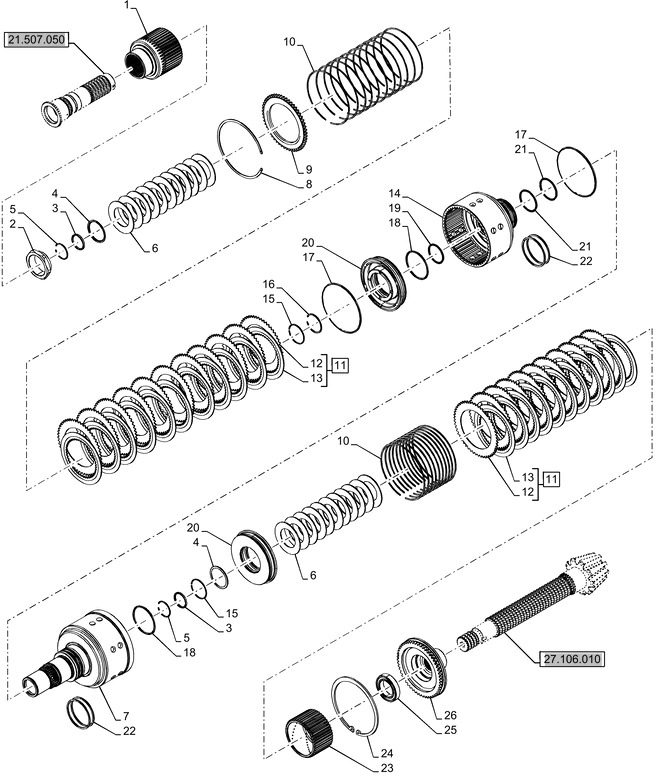 New Holland T6070 Tarcza sprzęgła 51.7mm thk 87701174 - Диск сцепления для Тракторов: фото 1