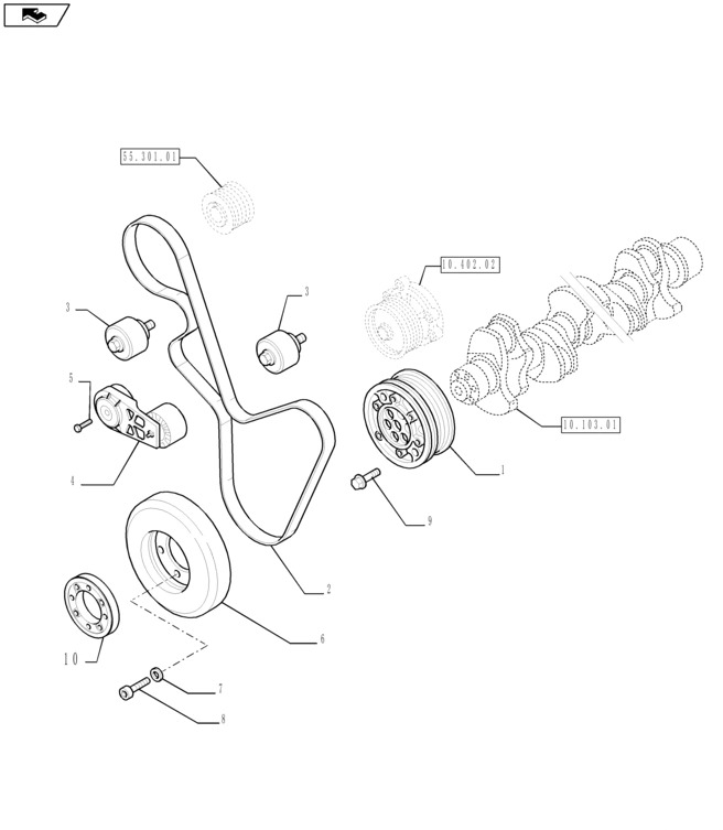 New Holland T6090 T6070 Napinacz pasa 504315786 - Натяжитель ремня для Сельскохозяйственной техники: фото 1 New Holland T6090 T6070 Napinacz pasa 504315786 - Натяжитель ремня для Сельскохозяйственной техники: фото 1