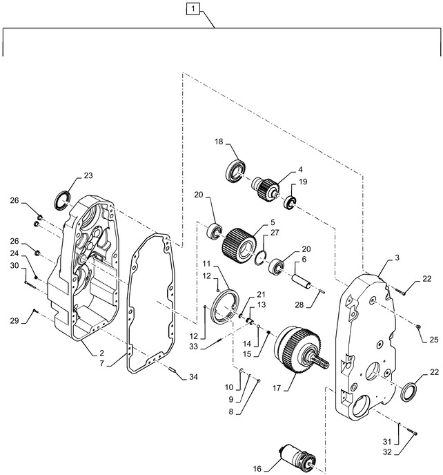 New Holland T6090 T6070 Sprzęgło wom 84515865 - Трансмиссия для Тракторов: фото 1