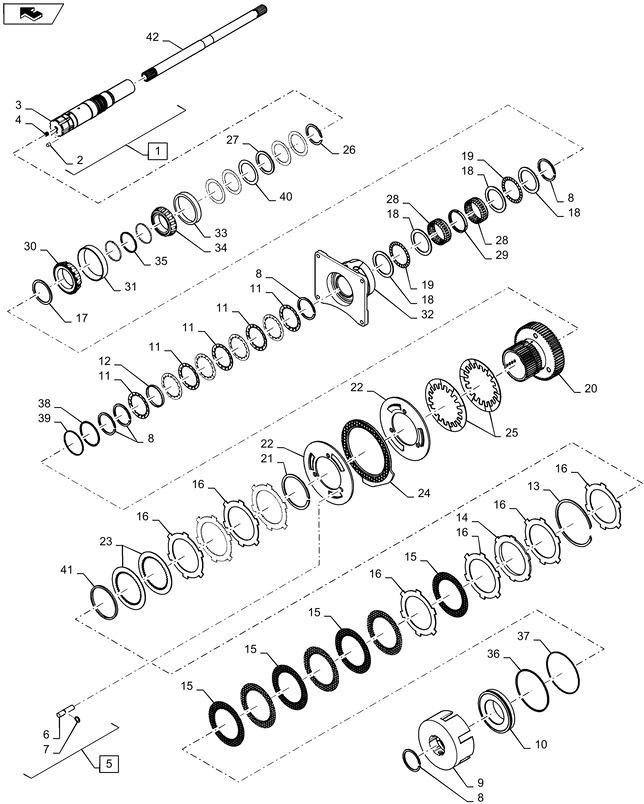 New Holland T6090 T6070 T7230 Tarcza hamulcowa 154.5mm id x 197mm od x 7.74mm thk 435892A2 - Тормозной диск для Сельскохозяйственной техники: фото 1