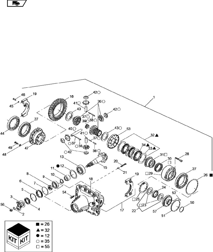 New Holland T6090 T6070 Zestaw 87681223 - Дифференциал для Тракторов: фото 1