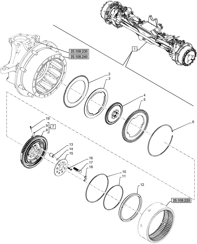 New Holland T6090 Tarcza hamulcowa 182mm id x 266.5mm od x 18mm thk 5181929 - Тормозной диск для Сельскохозяйственной техники: фото 1
