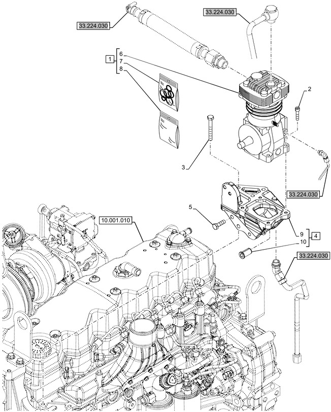 New Holland T6090 Zespół tłoka 47982987 - Поршень/ Кольцо/ Втулка для Тракторов: фото 1