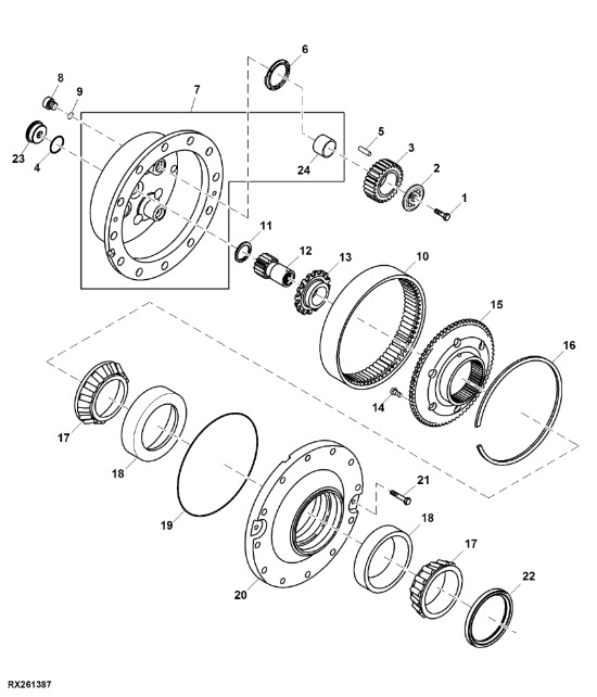 R239246 John Deere 8345R - Piasta - Ступица для Сельскохозяйственной техники: фото 1