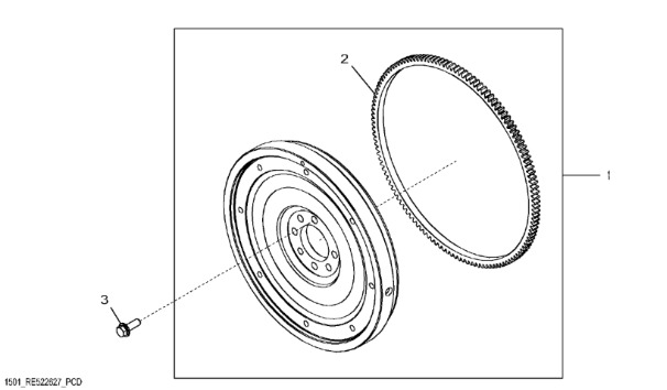 RE522628 John Deere 8345R - Koło zamachowe - Маховик для Сельскохозяйственной техники: фото 1 RE522628 John Deere 8345R - Koło zamachowe - Маховик для Сельскохозяйственной техники: фото 1