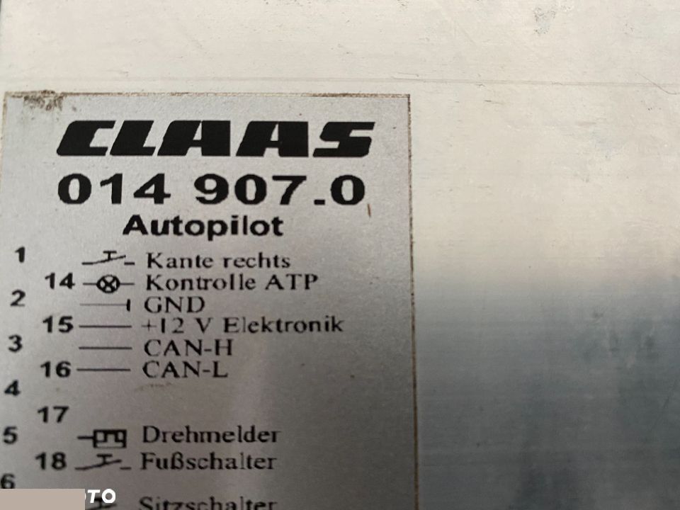 Claas AutoPilot Moduł 014 907.0 - Запчасти для Колёсных погрузчиков: фото 1