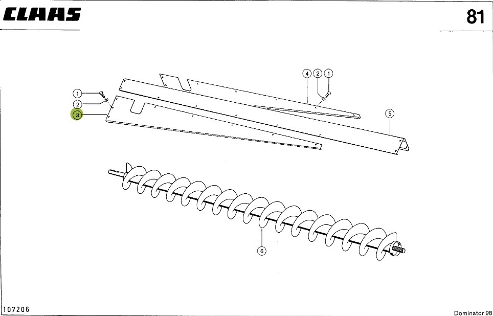Claas Dominator 98 - rozładunek - blacha osłony 0006049842 - Запчасти для Сельскохозяйственной техники: фото 1 Claas Dominator 98 - rozładunek - blacha osłony 0006049842 - Запчасти для Сельскохозяйственной техники: фото 1