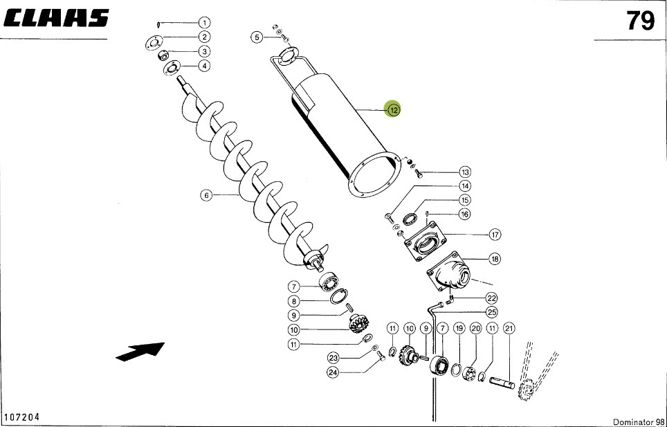 Claas Dominator 98 - rura napełniająca 0006827860 - Запчасти для Сельскохозяйственной техники: фото 1 Claas Dominator 98 - rura napełniająca 0006827860 - Запчасти для Сельскохозяйственной техники: фото 1