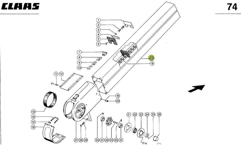 Claas Dominator 98 - szyb przenośnika rura 0006479030 - Запчасти для Сельскохозяйственной техники: фото 1 Claas Dominator 98 - szyb przenośnika rura 0006479030 - Запчасти для Сельскохозяйственной техники: фото 1