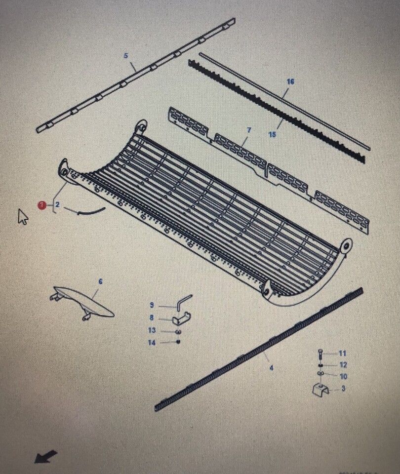 Запчасти для Зерноуборочных комбайнов FENDT LA323619900/Fendt 6535C klepisko uniwersalne/: фото 1