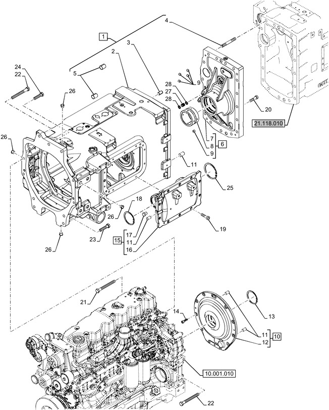New Holland T6070 Pokrywa 84123542 - Запчасти для Тракторов: фото 1