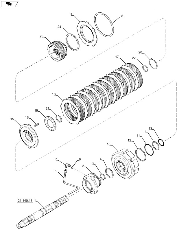 New Holland T6090 Piasta 235913A3 - Запчасти для Тракторов: фото 1