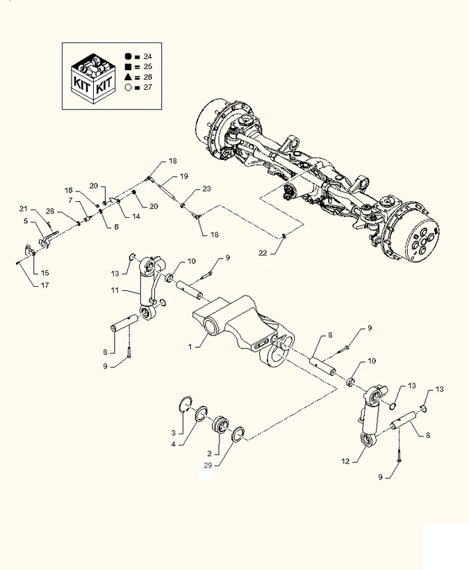 New Holland T6090 T6070 Siłownik 87406483 - Запчасти для Тракторов: фото 1
