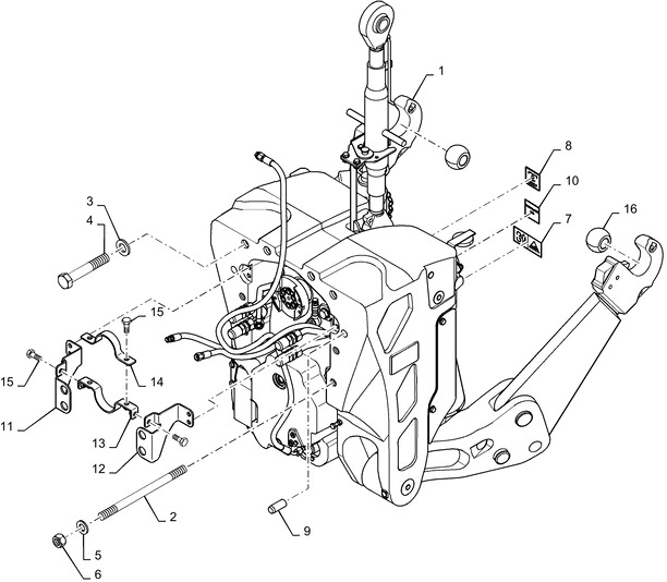 New Holland T6090 T6070 Wspornik 84522117 - Запчасти для Тракторов: фото 1