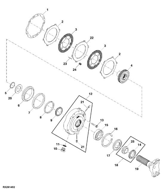 R545791 John Deere 8345R - Tłoczek - Запчасти для Тракторов: фото 1