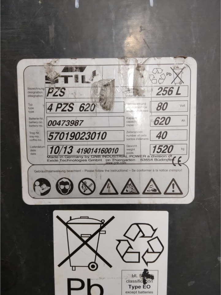 Battery GMB 80V 620AH - Аккумулятор для Погрузочно-разгрузочной техники: фото 2 Battery GMB 80V 620AH - Аккумулятор для Погрузочно-разгрузочной техники: фото 2
