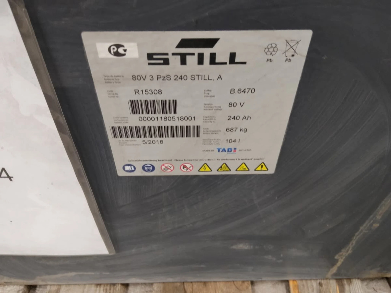 Battery TAB 80V 240Ah - Аккумулятор для Погрузочно-разгрузочной техники: фото 2 Battery TAB 80V 240Ah - Аккумулятор для Погрузочно-разгрузочной техники: фото 2