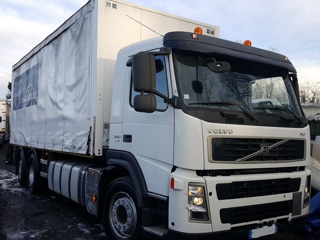 Volvo FM 380 6X2 + hiab 144 BS 2 HI DUO - Тентованный грузовик, Автоманипулятор: фото 1 Volvo FM 380 6X2 + hiab 144 BS 2 HI DUO - Тентованный грузовик, Автоманипулятор: фото 1