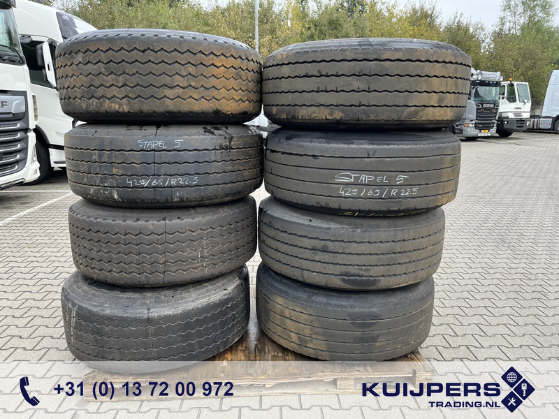 Trailer Band + Velg 425 / 65 / R22.5 / 8x Div Merken 50% / Velg 10 gat / Stapel 5 - Шина: фото 1