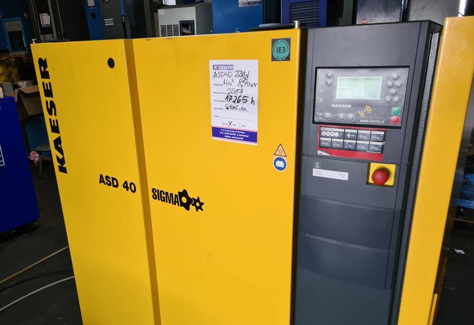 Kompresor śrubowy KAESER ASD 40 22kw 2017r - Воздушный компрессор: фото 1 Kompresor śrubowy KAESER ASD 40 22kw 2017r - Воздушный компрессор: фото 1