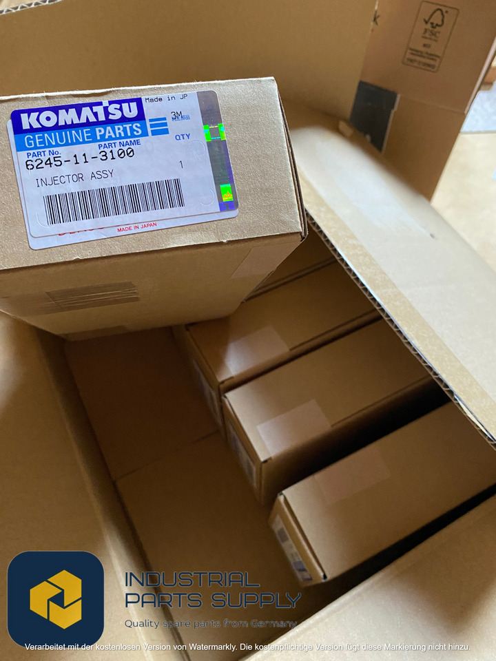 Запчасти для Строительной техники KOMATSU 6245-11-3100 INJECTOR ASSY: фото 1