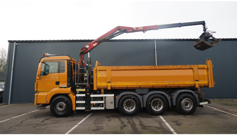 MAN TGS 35-440 8X4 2 SIDE TIPPER WITH HMF Z 1943 CRANE 415.000KM - Автоманипулятор: фото 2 MAN TGS 35-440 8X4 2 SIDE TIPPER WITH HMF Z 1943 CRANE 415.000KM - Автоманипулятор: фото 2