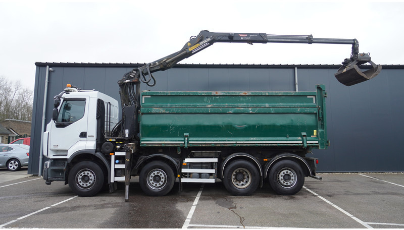 Renault PREMIUM 380 DXI 8X2/6 2 SIDE TIPPER WITH PLFINGER Q 170 Z CRANE.278.200KM - Автоманипулятор: фото 1 Renault PREMIUM 380 DXI 8X2/6 2 SIDE TIPPER WITH PLFINGER Q 170 Z CRANE.278.200KM - Автоманипулятор: фото 1