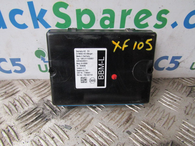 DAF XF 105 BBM-L ECU P/NO 1740941 - Блок управления для Грузовиков: фото 1 DAF XF 105 BBM-L ECU P/NO 1740941 - Блок управления для Грузовиков: фото 1