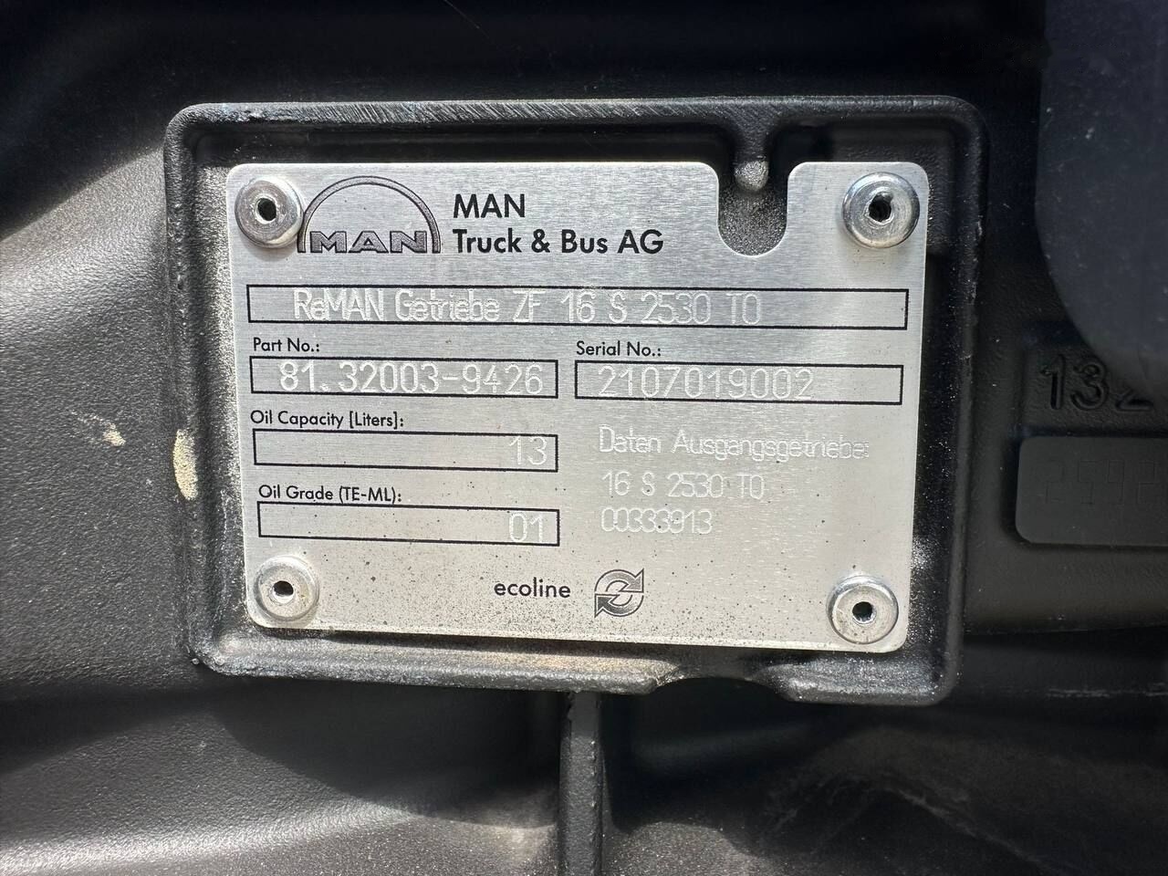 MAN 16 S 2530 TO MAN - Коробка передач для Грузовиков: фото 2 MAN 16 S 2530 TO MAN - Коробка передач для Грузовиков: фото 2