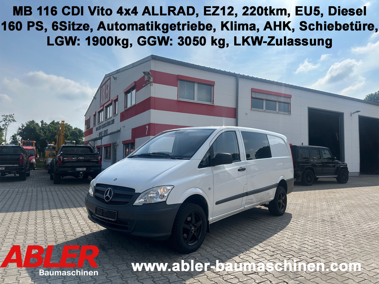 Mercedes-Benz 116 CDI Vito 4x4 Allrad - Легковой автомобиль: фото 1 Mercedes-Benz 116 CDI Vito 4x4 Allrad - Легковой автомобиль: фото 1