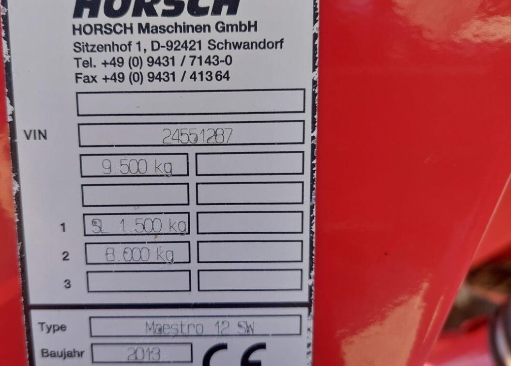 Horsch Maestro 12.75 SW в лизинг Horsch Maestro 12.75 SW: фото 15