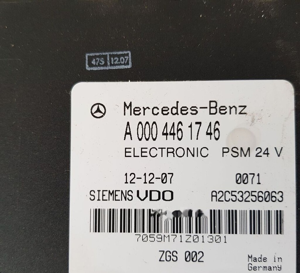 A2C53256063 Mercedes-Benz ACTROS MB2 - Блок управления для Грузовиков: фото 1 A2C53256063 Mercedes-Benz ACTROS MB2 - Блок управления для Грузовиков: фото 1