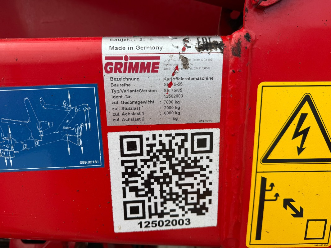 Grimme SE-85-55-UB - Комбайн: фото 1 Grimme SE-85-55-UB - Комбайн: фото 1